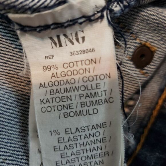 Mango Jeans Size 8 Miriam MNG Jeans Skinny Ankle Zip Women's Blue Denim Pants - Picture 7 of 8